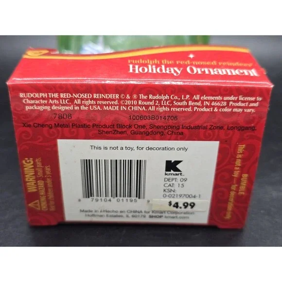 Kmart Exclusive Rudolph the Red Nosed Reindeer Bumble Ornament New In Box 3.5" - Picture 11 of 12